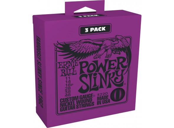 Ernie Ball SLINKY PURPLE 11-48 TRIPACK (3) Ernie Ball SLINKY PURPLE 11-48 TRIPACK (3)